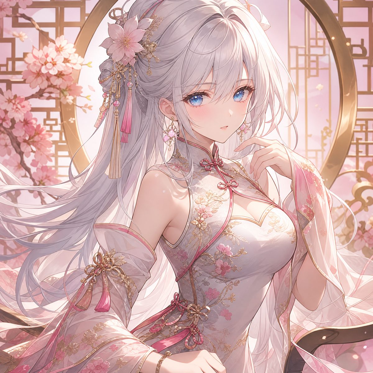 黑丝 - 古风汉服美少女写真动漫·东方美学特辑